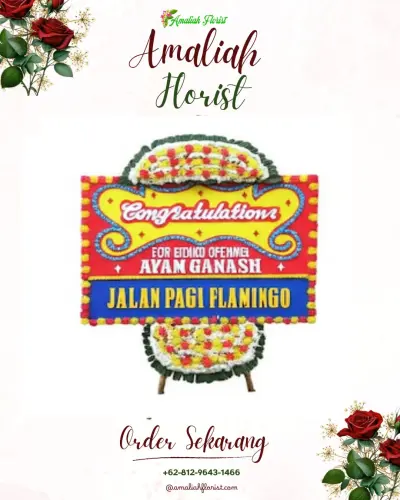 Bunga Papan Congratulation di Palabuhanratu